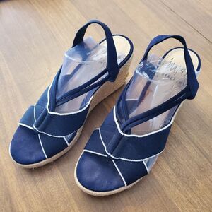 Impo Tiza Women's Espadrilles Wedge Sandals, Size 6.5M Tegan Fabric Open Toe